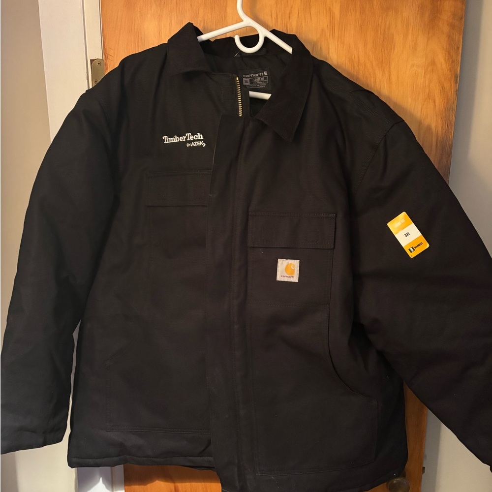 Carharrt Black Men’s C003 Firm Duck Traditional Jacket Size 3XL